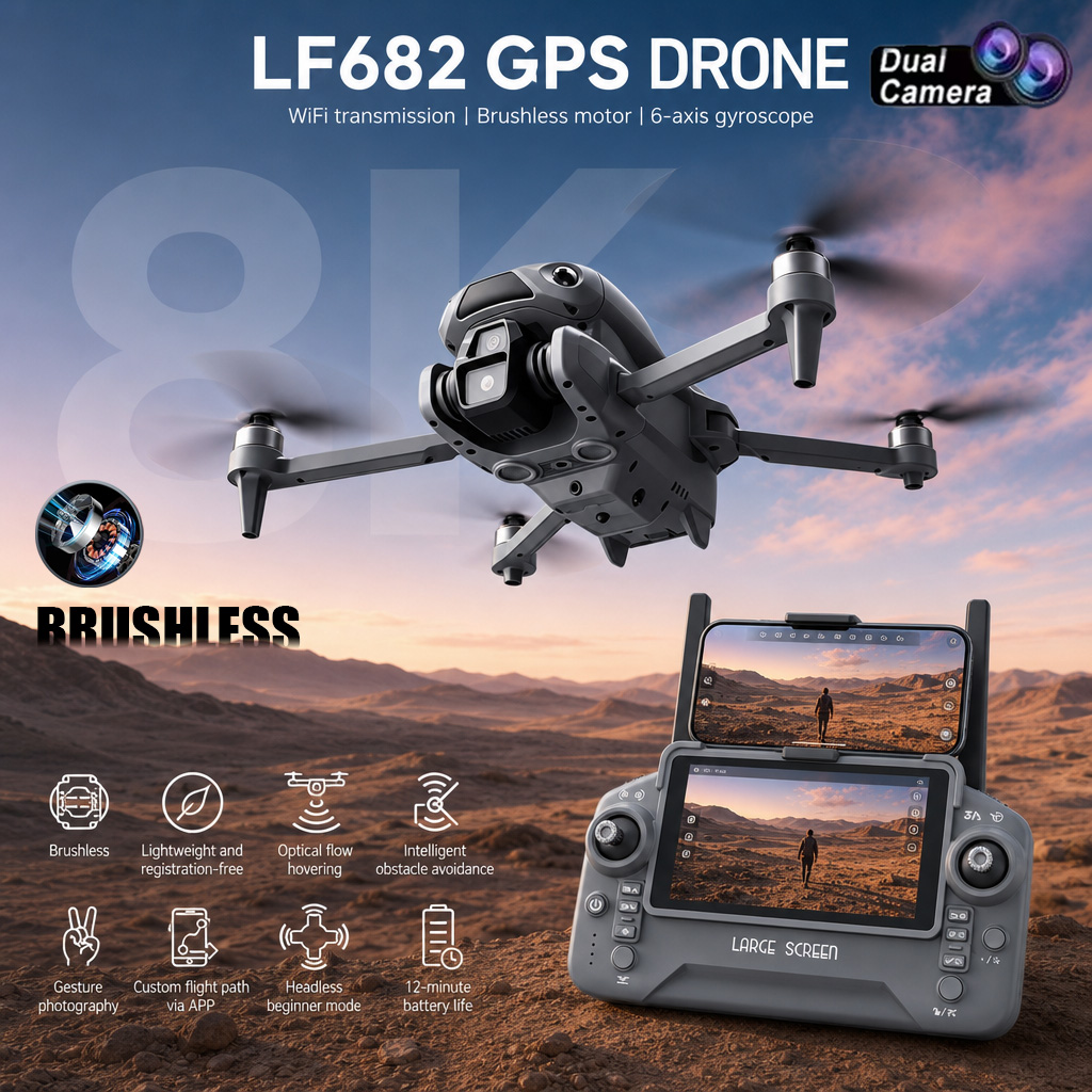 Drone Gps Module - New LF682 Drone 8K Dual Camera