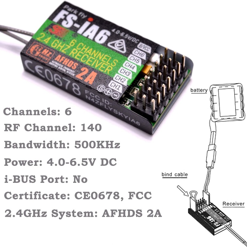 Flysky FS-IA6 Receiver 6CH Dua - Drone Antenna 评论和价格