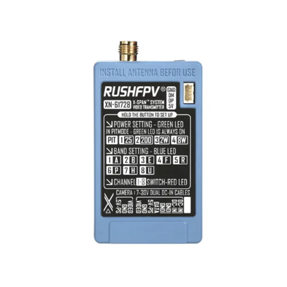 RUSHFPV 6.1‑7.2G 8W X61728 VTX - Drone Transmitter 评论和价格