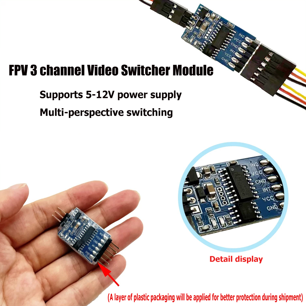 5.8G 3 Channel Video Switcher  - Drone Camera 评论和价格
