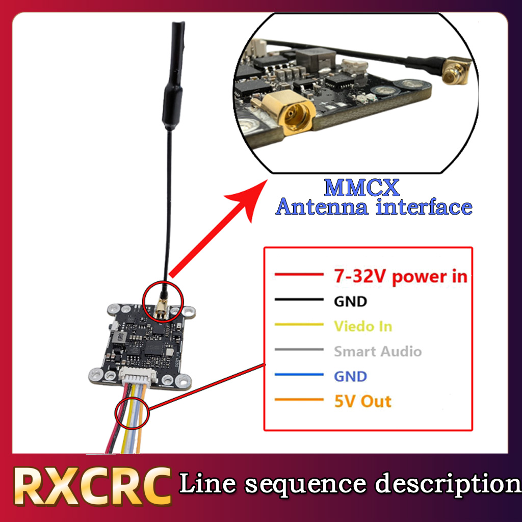 RXCRC 5.8G Module 48CH 1.6W VT - Drone Transmitter 评论和价格