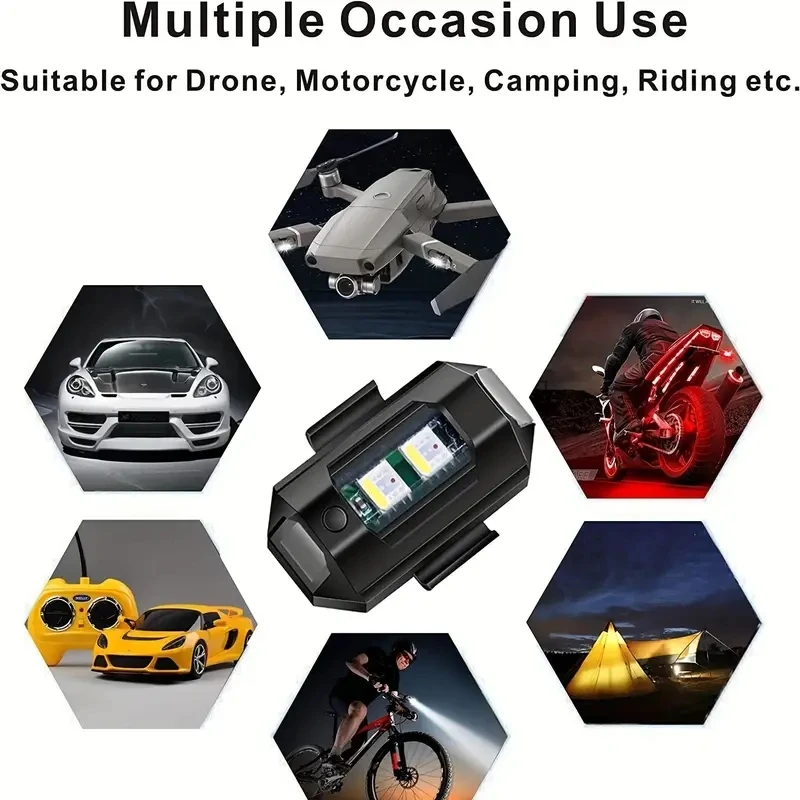1Pcs Remote LED RGB Anti-colli - Drone Led Light 评论和价格