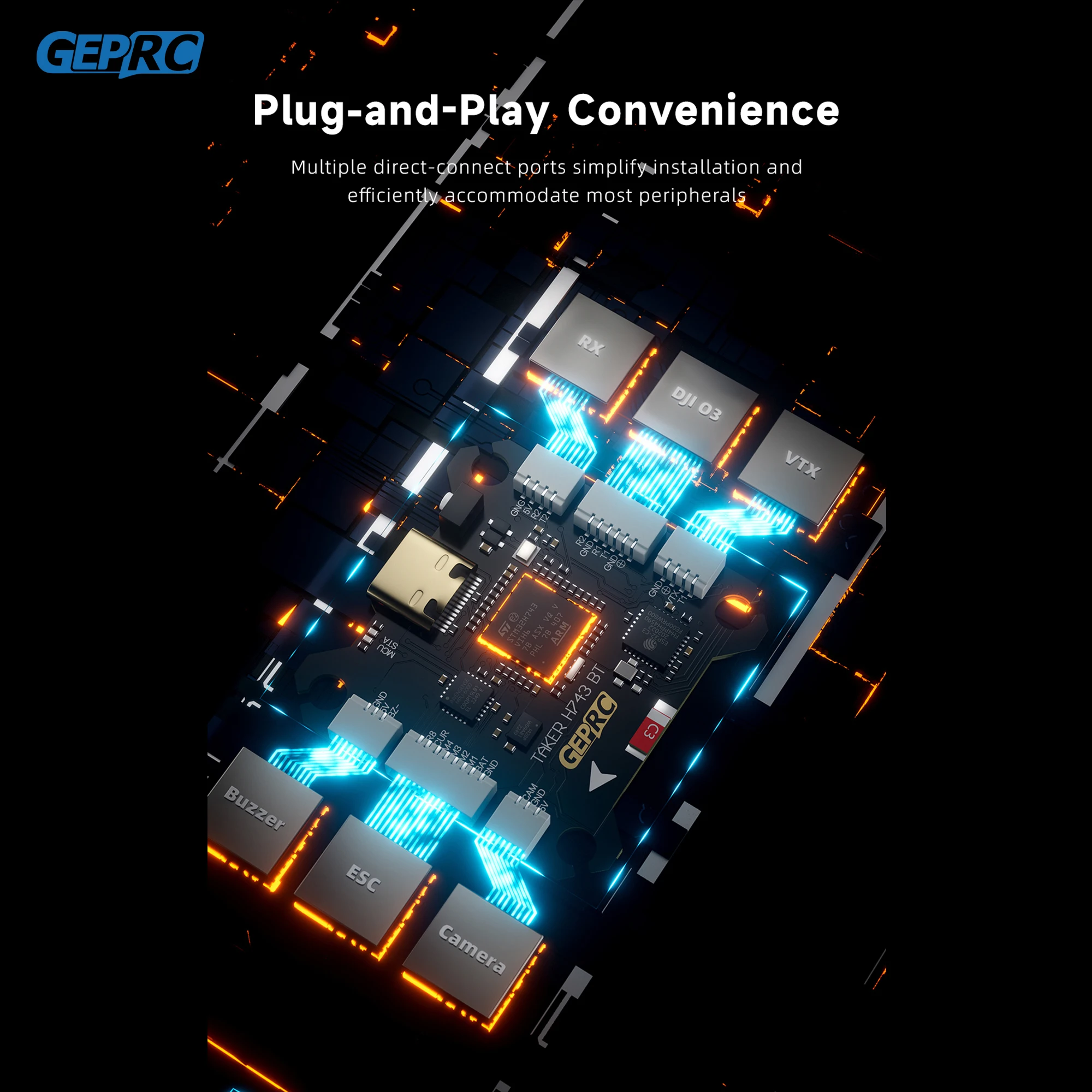 GEPRC TAKER H743 BT 32Bit 65A  - Drone Flight Controller 评论和价格