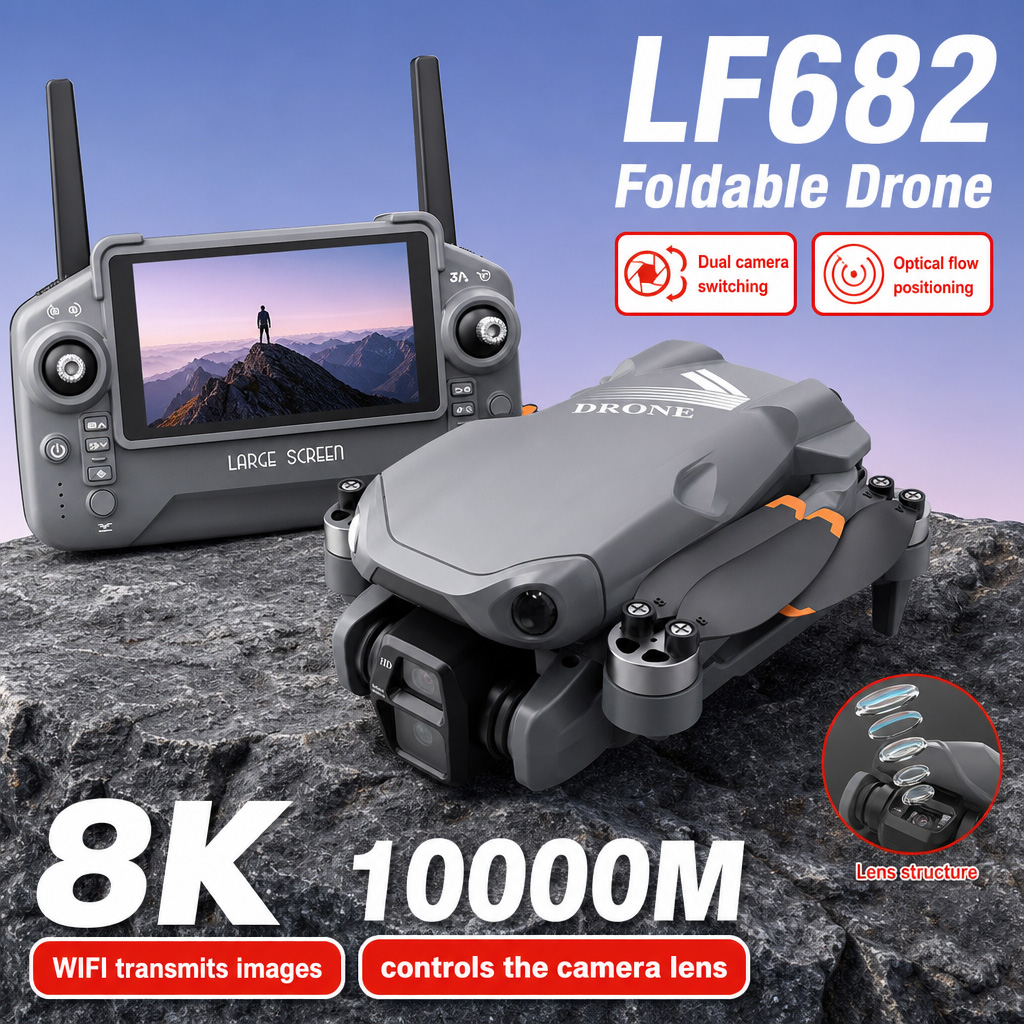 Aerial Photo LF682 Drone 8K HD - Drone Gimbal 评论和价格