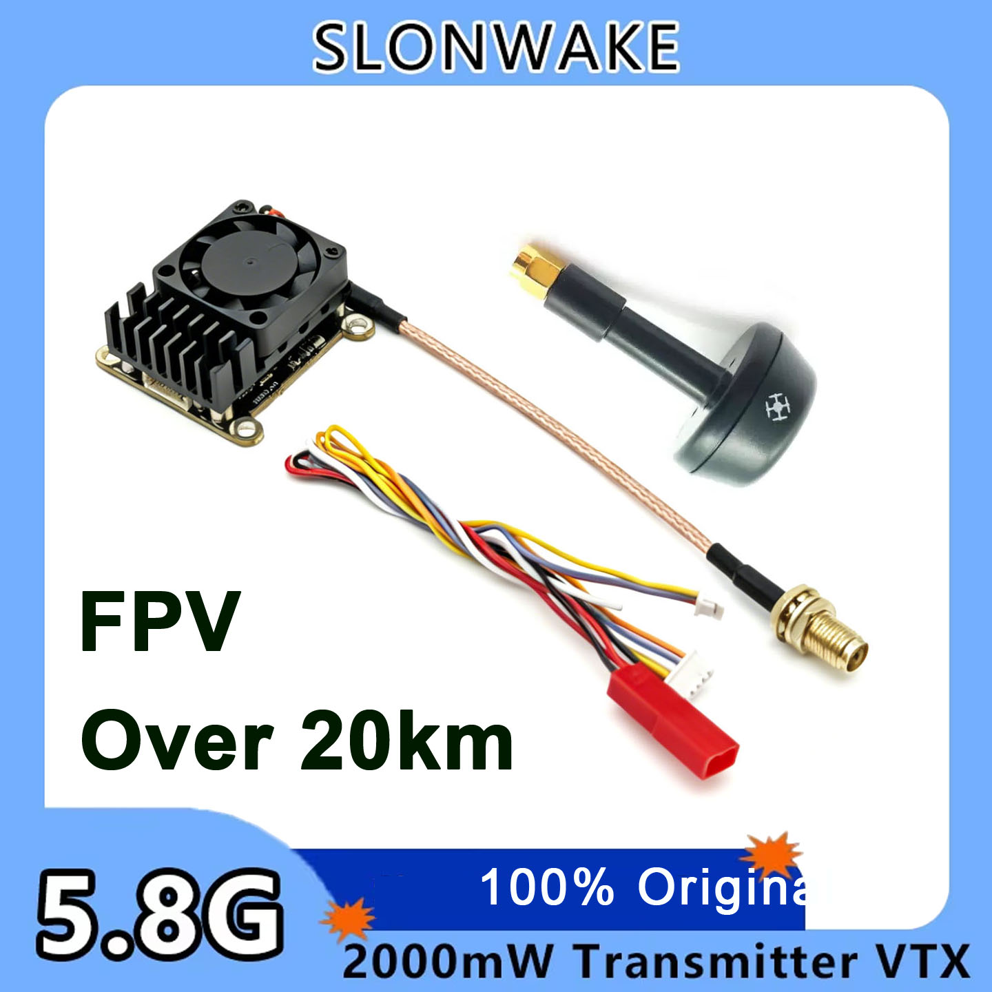 New upgrade 5.8Ghz 2W adjustab - Drone Transmitter 评论和价格