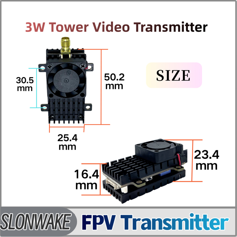 SLONWAKE 5.8G 3000mW Simulatio - Drone Transmitter 评论和价格