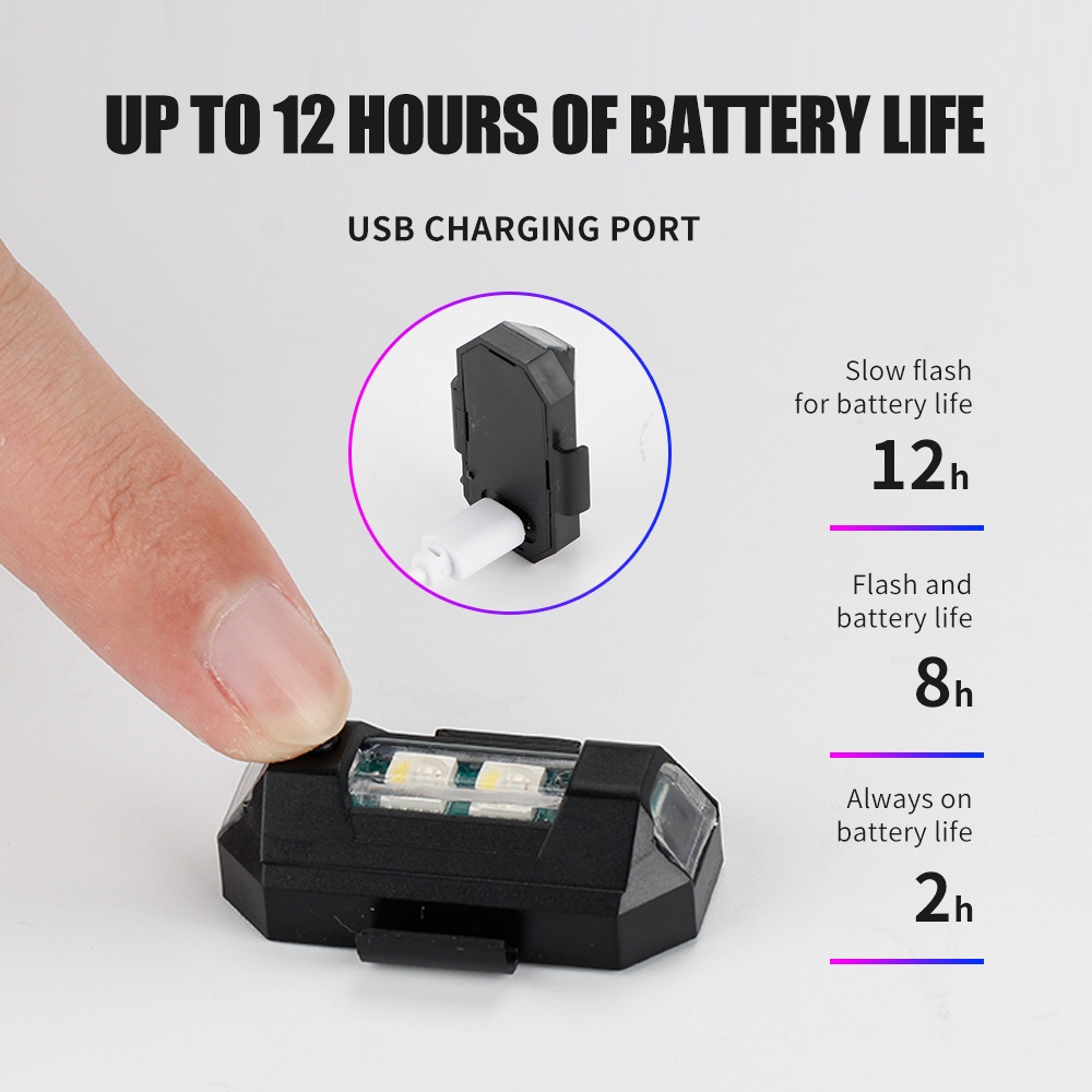 1PC 7 Color Mini USB Charging  - Drone Led Light 评论和价格