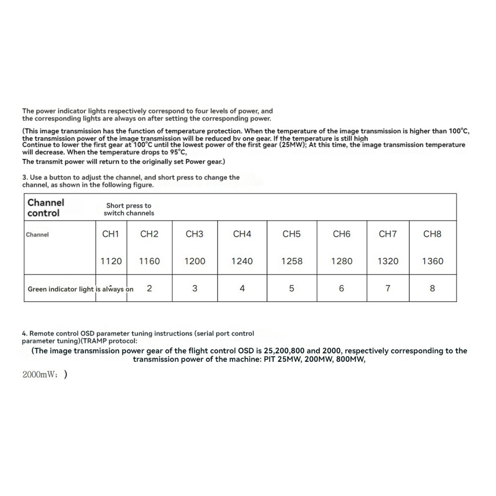 AS96-1.2G 2W VTX 8CH 2000Mw FP - Drone Transmitter 评论和价格